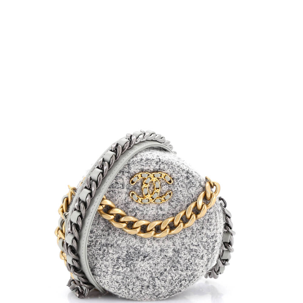 Chanel 19 Round Clutch With Chain #250907C22B
